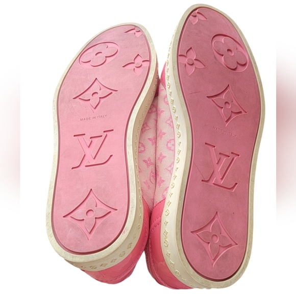 LOUIS VUITTON Monogram Sneakers - PINK - Size 41 - US 11 - Picture 9 of 10